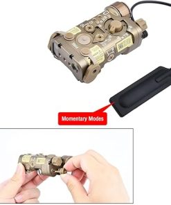 Metal L3-NL Box Laser Sights，with IR Laser + Green Laser Sight + Strobe/Momentary/Constant Modes Whitelight LED 150 Lumens Flashlight，with Pressure Switch，for 20mm Rail 2