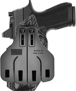 Tulster OWB Range+ Kydex Paddle Holster in Right Hand fits: Sig Sauer P320 Compact/Carry/X-Series 9/40 | Optic Cut Outside The Waistband Open Carry 2