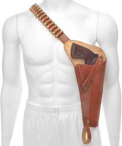 Brown Leather Shoulder Holster with Shell Loops Fits Smith & Wesson Model 629 Model 29 N Frame 44 Magnum 8 3/8 Barrel