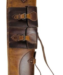 Premium Leather Gun Slip for Shotguns fits upto 50-52 Inch -Gun case for shotguns- Hunting Bag – Leather Gun Cover – Full Buff Leather, Fur Lined Ultimate Safeguard 2