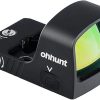 ohhunt RD U2 3 MOA Red Dot Sight for RMR Footprint and Picatinny Mount 1X24X20mm Micro Shake Awake Red Reflex Sight 10 Brightness Levels