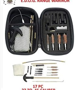 EDOG Range Warrior 27 Pc Gun Cleaning Kit – Compatible with All Glock Pistols – Tan Instructional Step by Step Pistol Mat, Range Warrior Universal .22 9mm – .45 Kit & Tac Book Accessories Set 2