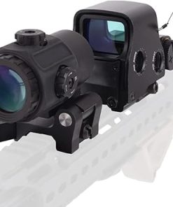 558 Holographic Sight and G43 3X Magnifier Hybrid Sight, Green & Red Dot Scope and 3X Magnifying Glass Combo, Quick Release Rollover Multiplier, for 20mm Rail Mount 2