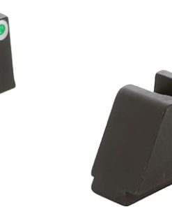 AMERIGLO Optic Compatible Sight Set for Glock – 5XL Tall Green Tritium White Outline .407″ Front, Flat Black .507″ Rear