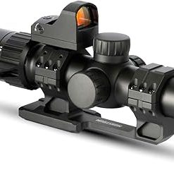 Monstrum Ladon 1-6×24 LPVO Rifle Scope with Ghost CRS Piggyback Micro Red Dot Sight