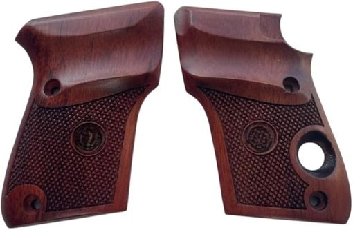 Gorgeous Padauk Wood Grip Compatible with Berretta 3032 Tomcat .32 Checker Engraved