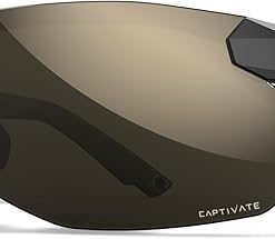 Wiley X WX Prime XL Sunglasses Safety Glasses for Men Shatterproof UV Eye Protection for Combat and Shooting Captivate Tungsten Mirror Lenses Matte Black Frames