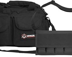 Range Bag for Handguns and Ammo & Magazine Pouch for Single and Double Stack Mags Bundle