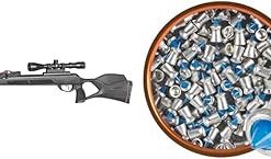 Gamo Swarm Magnum 10X GEN3i Inertia Fed .177 Caliber Break Barrel air Rifle. High Power 10-Shot Pellet air Gun. 1,650 fps Velocity, Multicolor & 632270254 Blue Flame .177 Cal Qty of 100 – Blister
