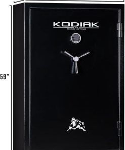 Kodiak Gun Safe for Rifles & Pistols, KBX5940 by Rhino Metals with New SafeX Security System, 57 Long Guns & 8 Handguns, 40 Minutes Fire Protection, Door Organizer for Handguns & Ammo, 573lbs 2