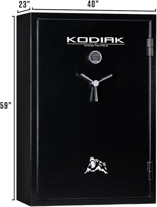 Kodiak Gun Safe for Rifles & Pistols, KBX5940 by Rhino Metals with New SafeX Security System, 57 Long Guns & 8 Handguns, 40 Minutes Fire Protection, Door Organizer for Handguns & Ammo, 573lbs - Image 2