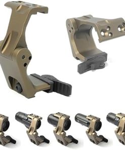 Tactical FTC Magnifier Mount with Fast QD Lever 2.26” Optical Centerline Height，Quick Release & Flip-to-Center (FTC) Mechanism，CNC Aluminum，Compatible G30，G23，G33，G43，G45,6X Etc(TAN)