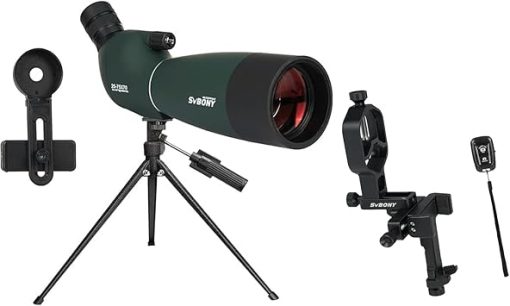 SVBONY SV28 Plus Spotting Scopes Bundle with SV214 Pro Smartphone Adapter