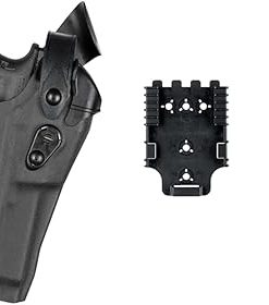 SAFARILAND 6360 Glock Holster, Level III Retention™ Holster for Glock 17/22 Surefire X300U – Red Dot Optic Compatible, STX Tactical Black, Right Hand