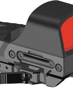 Gotical Multi-Reticle 2MOA/65MOA/2MOA+65MOA Circle Open Reflex Sight w/Solar Failsafe Shake Awake 5W Battery Life, Absolute Co-Witness QD Picatinny Rail Mount Durable