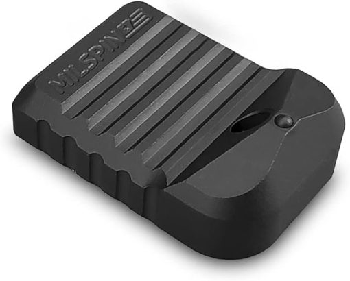 Milspin Magazine Base Plate Window Breaker Compatible with Glock Gen 1-5 | Stainless Steel I Tungsten I Made in USA (Black, Models G20/21/29/41)
