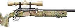 Lancer Tactical Sniper Airsoft M40A3 Full Metal Bolt Action High FPS 430 Airsoft Sniper Rifle Include Scope w/ 20mm Mounts (at-AU/Black/OD Green) 2