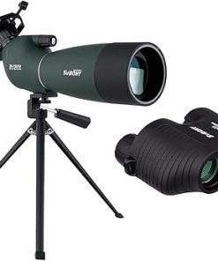 SVBONY SV28 Spotting Scopes Bundle with SVBONY SV10 8×25 Binoculars