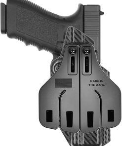 Tulster OWB Range+ Kydex Paddle Holster in Left Hand fits: Glock 20/21 | Optic Cut Outside The Waistband Open Carry 2