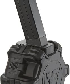 GoldenBall WE-Tech 350 Round Airsoft Drum Magazine for Hi-Capa 5.1 Gas Blowback Airsoft Pistols – (Black) 2