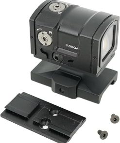 P-2 Tactical Red Dot Reflex Sights with Heighten Mount Base Combo，Enclosed Compact Optic Holographic Scope 3.5MOA Dot Size Reticle，Fits for 20mm Picatinny Rail Mounting，IPX7 Waterproof Design 2