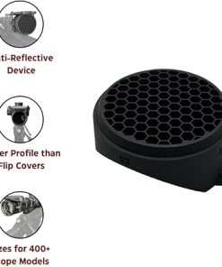 Optic Killflash Hex Cover Compatible for Athlon Burris Leupold NightForce Primary Arms Vortex | Objective Cap & Anti-Relective Device 2