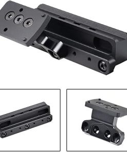 Offset Optic Scopes Mount for RMR & T2 Red Dot Sight Base Plate, Fast Adapter for ACOG VCOG Fiber Optic Red Dot, Black (ACOG Mount+Offset Mount) 2