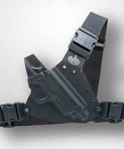 Kenai Chest Holster for a Smith and Wesson M&P 10mm 4.6″ (Black)