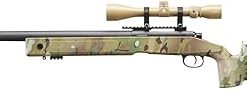 Lancer Tactical Sniper Airsoft M40A3 Full Metal Bolt Action High FPS 430 Airsoft Sniper Rifle Include Scope w/ 20mm Mounts (at-AU/Black/OD Green)