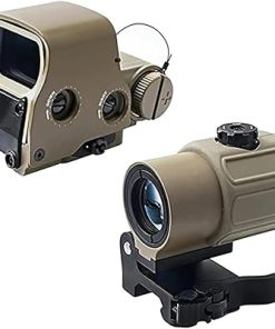 558+G43 Holographic Collimator Sight Red Dot Optic Sight Tactical Hunting Gear W/20mm Rail Mounts & Quick Detach Lever