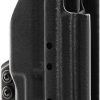 945 Industries Kydex Holster for Glock 19/19x/45/44/17/32 (Gen 3-5) with Streamlight TLR-7/TLR-7HLX Light/Hook and Loop Attachment Panel for Conceal Carry Bags/Ambidextrous