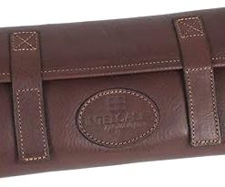 Sporting Leather Wood Rod Shotgun Cleaning Kit by INTELCASE – 34inch Barrel, Brown 2