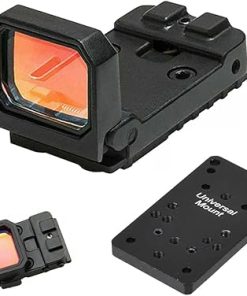 Flip Up Red Dot Compact Flip Reflex Sight with Universal Mount kit, Red Dot Compact RMR Flip Sight for Mounts and Slides for Outdoor Hunting with Heightened Base for Rifle Pistol Handgun