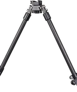 Tactical Carbon Fiber Rifle Bipod Tall with Quick Detach Lever Fits Picatinny Rail Mount for Long Range Hunting