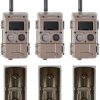 Cuddeback 3 Blackflash L Series Cameras 3 Battery Power Banks and 3 16GB SD Cards