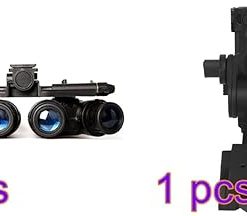 Aetheria Night Vision Goggles with Mount for PVS15/PVS18/GPNVG18 – Four-Tube Binocular Night Vision Cosplay Prop – Black 2