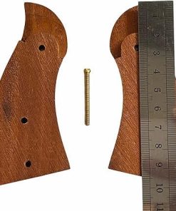 BMPL Hardwood K/L K Frame Square Butt Revolver Grips Finger Groove Checkered Handmade Handcraft Deluxe #KS897 2