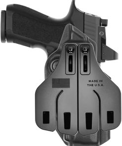 Tulster OWB Range+ Kydex Paddle Holster in Left Hand fits: Sig Sauer P320 Compact/Carry/X-Series 9/40 | Optic Cut Outside The Waistband Open Carry 2