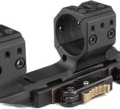 Tactical Cantilever Riflescope Mount, One-Piece, 34mm Scope Ring, 1.50″ Centerline Height Scope Mount, Aerospace Precision Scope Mount, Picatinny Weaver 20mm Rail, Black