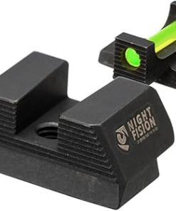Night Fision Standard Height Fiber Night Sight Set Designed for Sig Sauer P320/P365, Green Front Sight, Square Notch Rear
