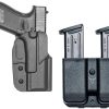Glock 19 Signature OWB (Right Hand) Holster + Double Single OWB Magazine Carrier with Tek-Lok Belt Attachment – by Blade-Tech Holsters