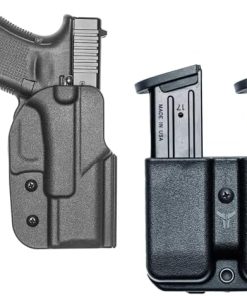 Glock 19 Signature OWB (Right Hand) Holster + Double Single OWB Magazine Carrier with Tek-Lok Belt Attachment – by Blade-Tech Holsters