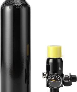 13ci 3000psi Paintball Tank System，13ci Paintball air Tank with 3000psi Input 1100psi Output Paintball Regulator