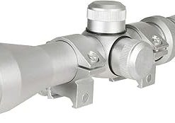 Long Eye Relief Rifle Pistol Scout Scope 2-7×32 Scope for Mosin Nagant M44 M91/30 M38 with Weaver Rings Silver Color