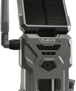 SPYPOINT Flex-S Solar Cellular Trail Camera, Integrated Solar Panel, On-Demand Capable, LTE Connectivity, 100-foot Flash/Detection Range with LIT-22 Rechargeable Batteries Option (2 Pack) 2