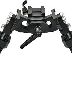V10 Carbon Fiber Tactical Bipod, QD Spring Return Bipod with 20mm Picatinny Weaver Rail Mount for Long Range Shooting, Black 2