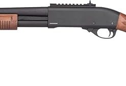 GoldenBall & Eagle M870 Three Round/Six Round-Shot Pump Action Gas Steel Airsoft Shotgun – Black & Wood