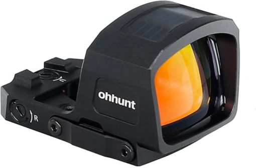 ohhunt RD U4MR Multi-Reticle Red Dot Sight 7075 Aluminum Compatible with RMR Footprint and Picatinny Mount 1X30mm Red Dot Sight Side-Mounted Battery Solar Panel Shake Awake - Image 2