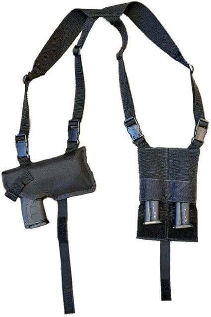 Shoulder Holster Compatible for The BYRNA HD EP SD LE Models ONLY Called The Hiker W/ 2 (Two) Magazine Pockets – Made Exclusively for The Byrna Gun Models Listed Shoulder Holster Compatible for The BYRNA HD EP SD LE Models ONLY Called The Hiker W/ 2 (Two) Magazine Pockets - Made Exclusively for The Byrna Gun Models Listed