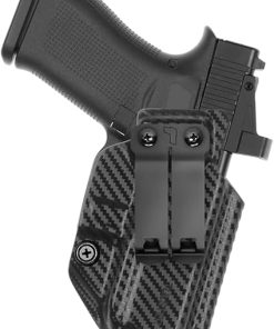 Tulster IWB Profile+ Kydex Holster in Right Hand fits: Glock 43 / 43X | Optic Compatible Inside The Waistband Appendix Concealed Carry